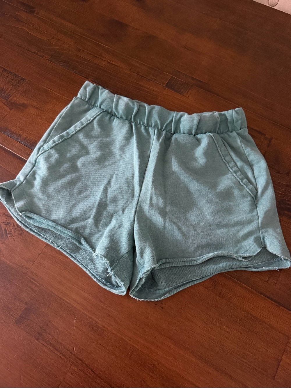 Kids Elastic-Waist Casual Shorts in Seafoam Green